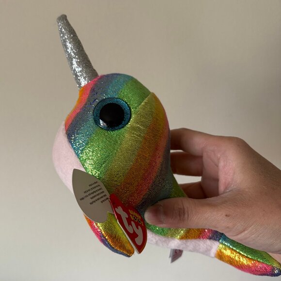 The Beanie Boo's Collection Nori Narwhal Stuffed Animal - Picture 6 of 12
